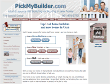 Tablet Screenshot of pickmybuilder.com